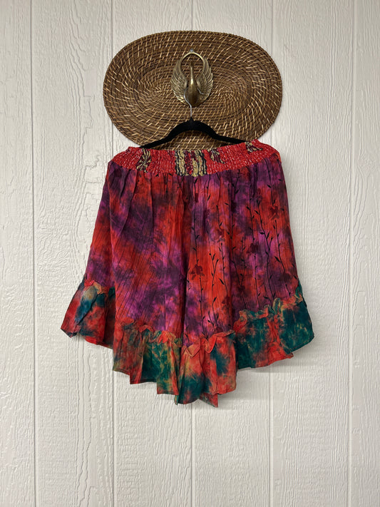 Crepe Sari Lover Cropped Culottes 0726 019