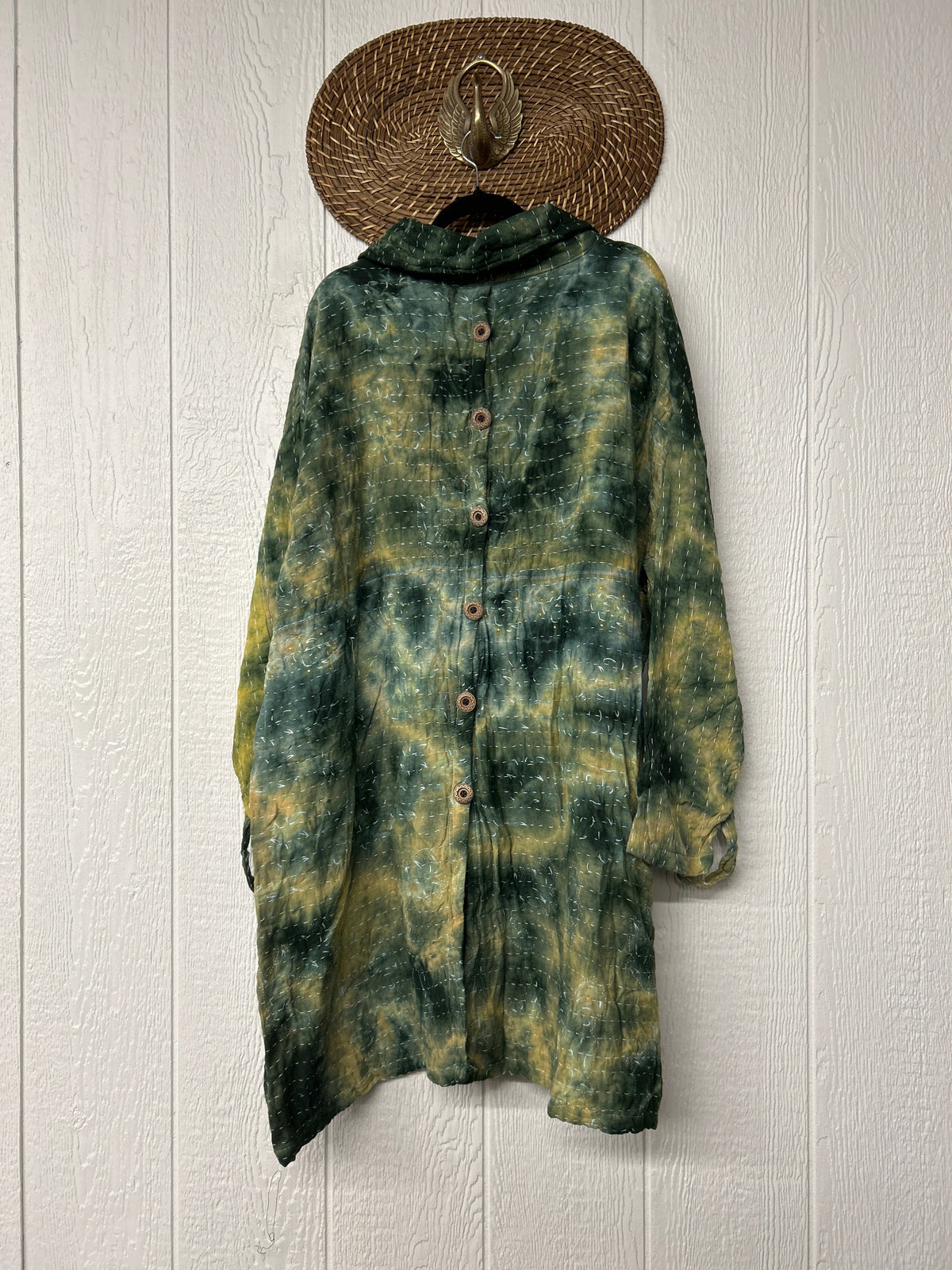 Aura Edit Koverlet Button Down Trench Coat 1026 014