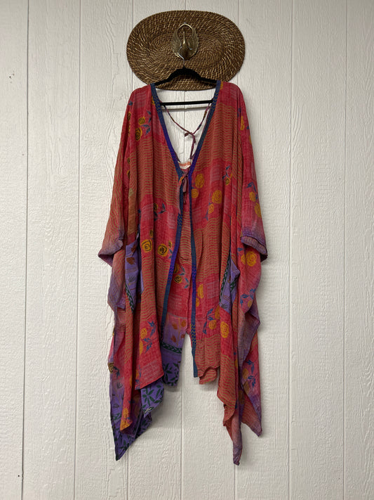 Crepe Sari Orchid Kimono 0626 012