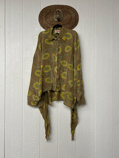 Crepe Sari Nirvana Button Down 1125 115