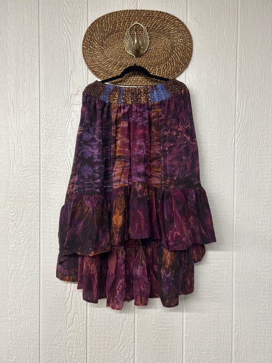 RETAIL Crepe Sari Dahlia Skirt 1026 135