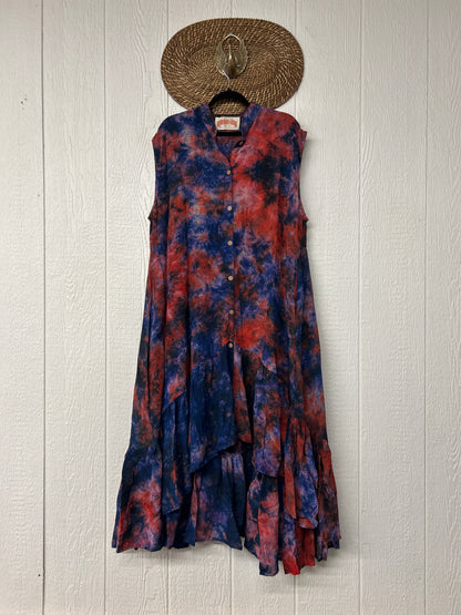 Crepe Sari Summer Dahlia Duster 0726 096