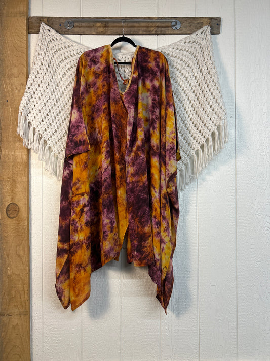 Crepe Sari Orchid Kimono 0626 232