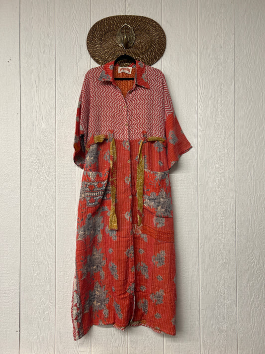 Pareo Kantha Gravity Duster Dress 0226 218