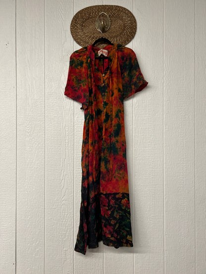 Crepe Sari Summer Woodstock Duster 0626 168