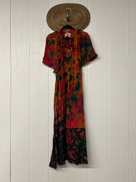 Crepe Sari Summer Woodstock Duster 0626 168