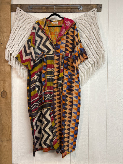 Kantha Zen Hoodie Jumpsuit 0925 224