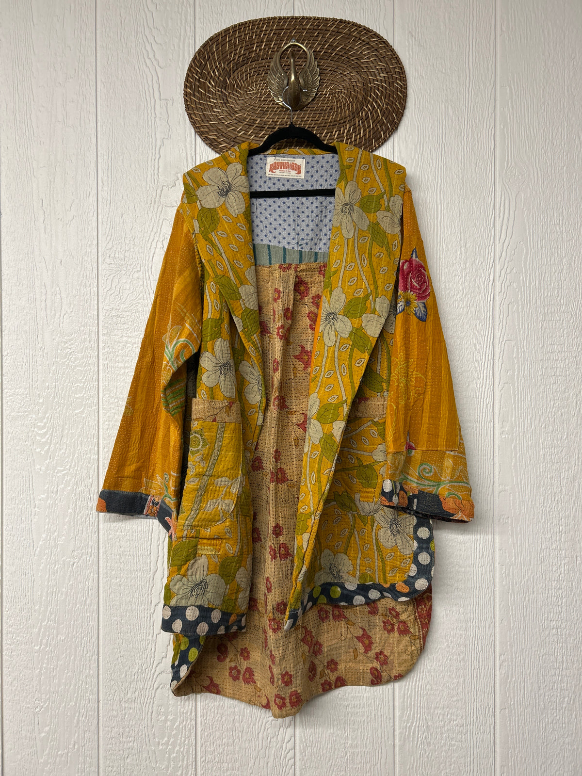 Fine Kantha Drifter Coat 1026 186