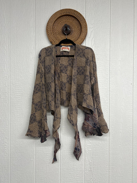 Crepe Sari Zeppelin Crop Shrug 0426 231