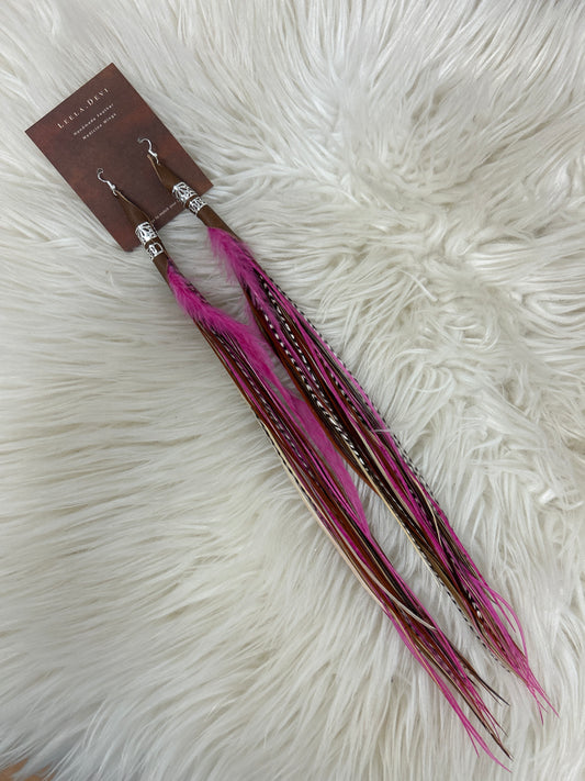Feather Earrings - Long - 004
