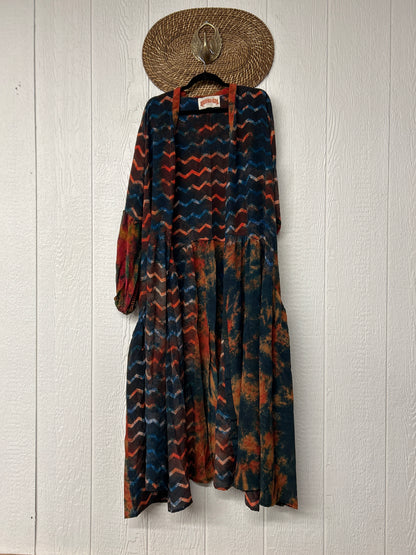 Crepe Sari Evermore Kimono 1026 034