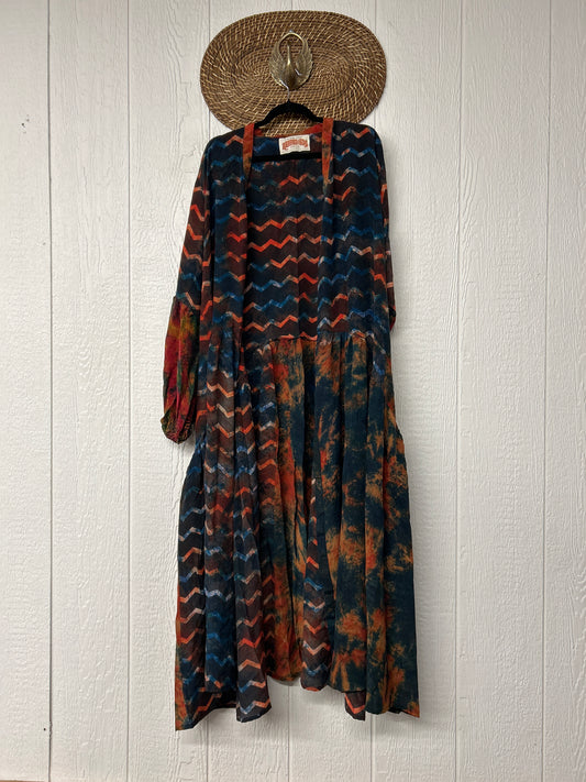 Crepe Sari Evermore Kimono 1026 034