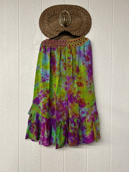 Crepe Sari Dahlia Skirt 1026 074
