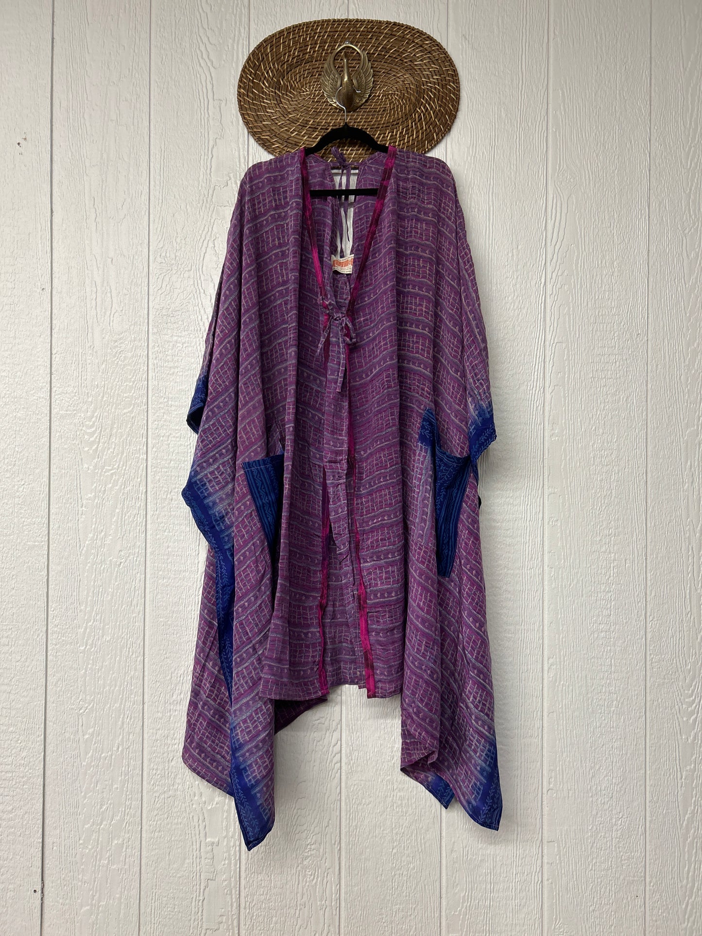 Crepe Sari Orchid Kimono 0626 112
