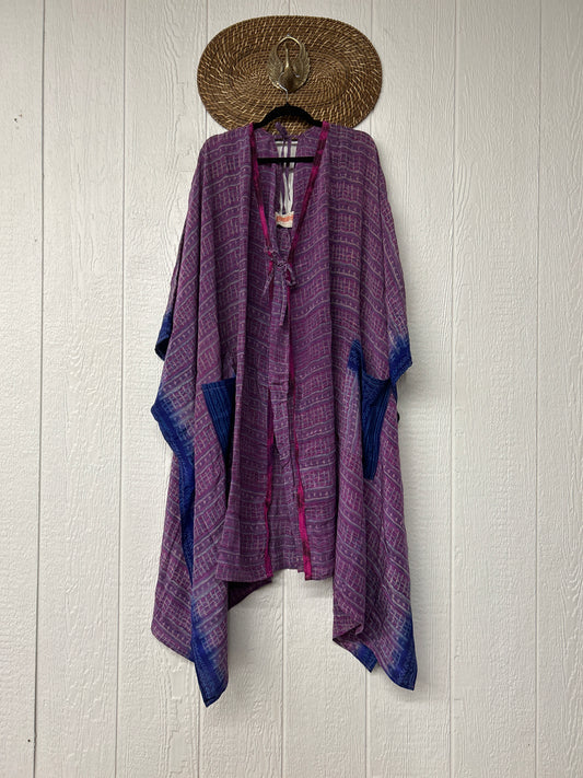 Crepe Sari Orchid Kimono 0626 112