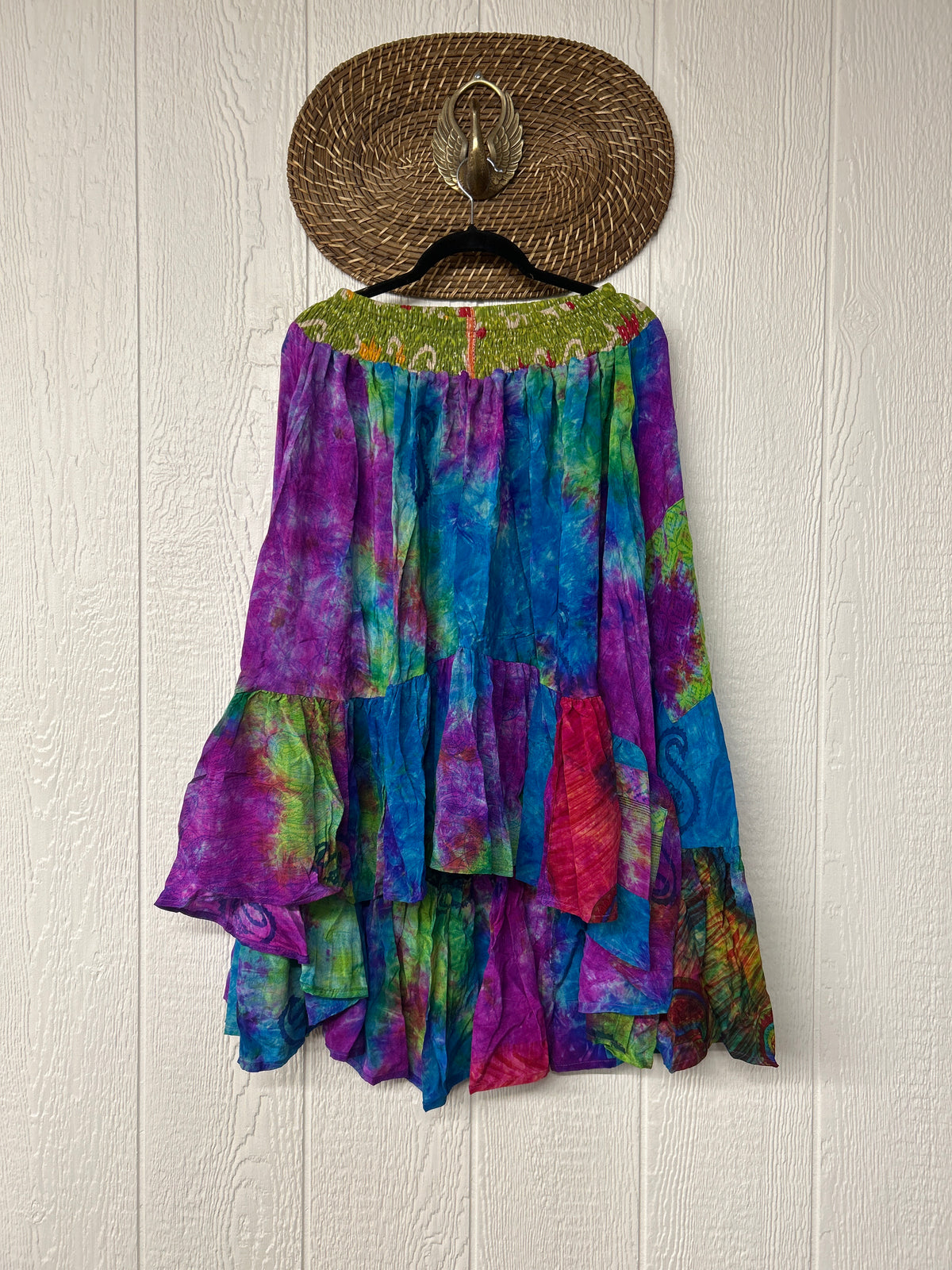 Crepe Sari Dahlia Skirt 1026 069