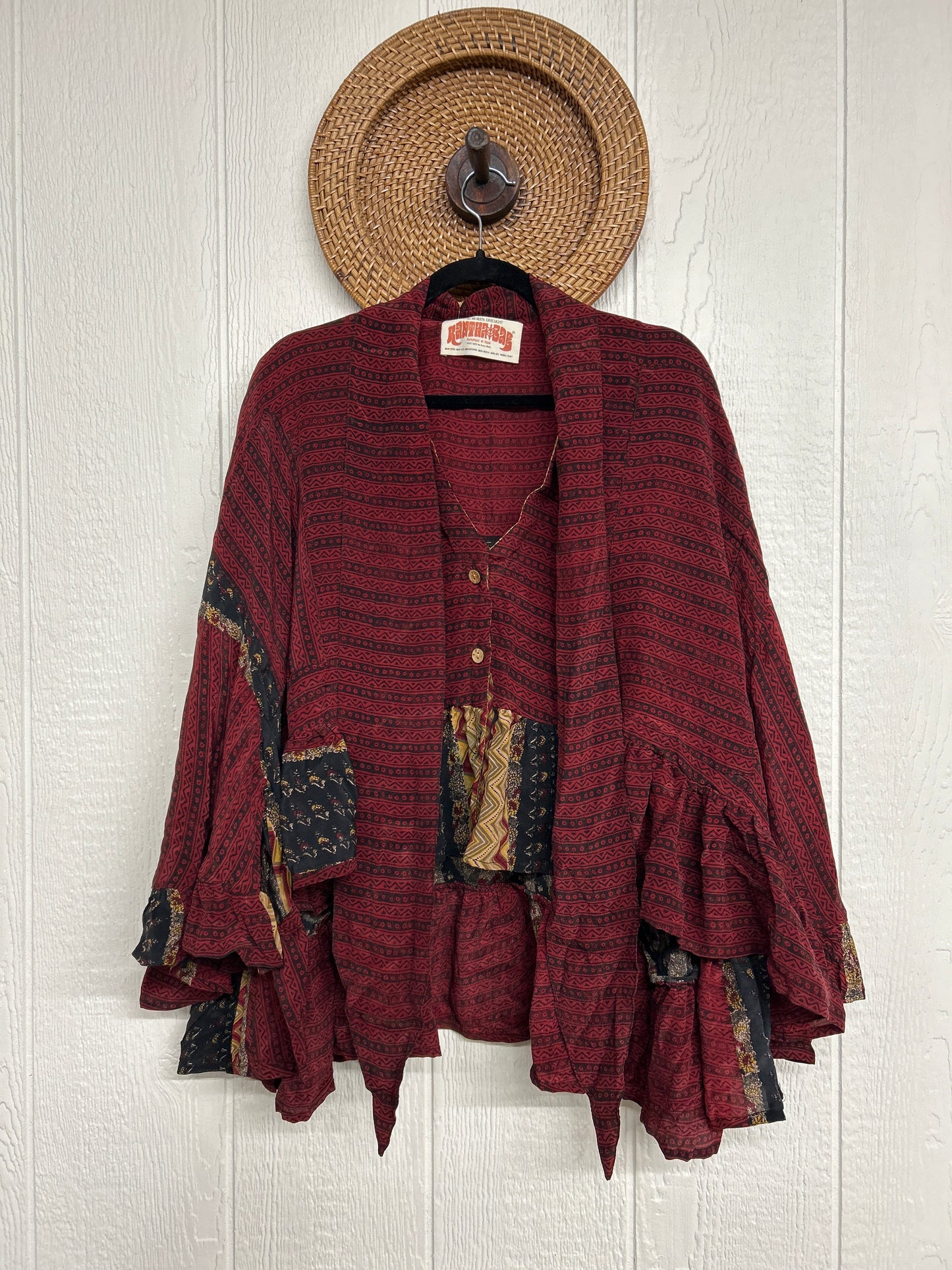 Crepe Sari Wild Rose Top 1225 060