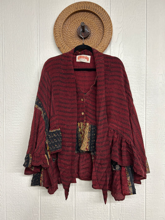 Crepe Sari Wild Rose Top 1225 060