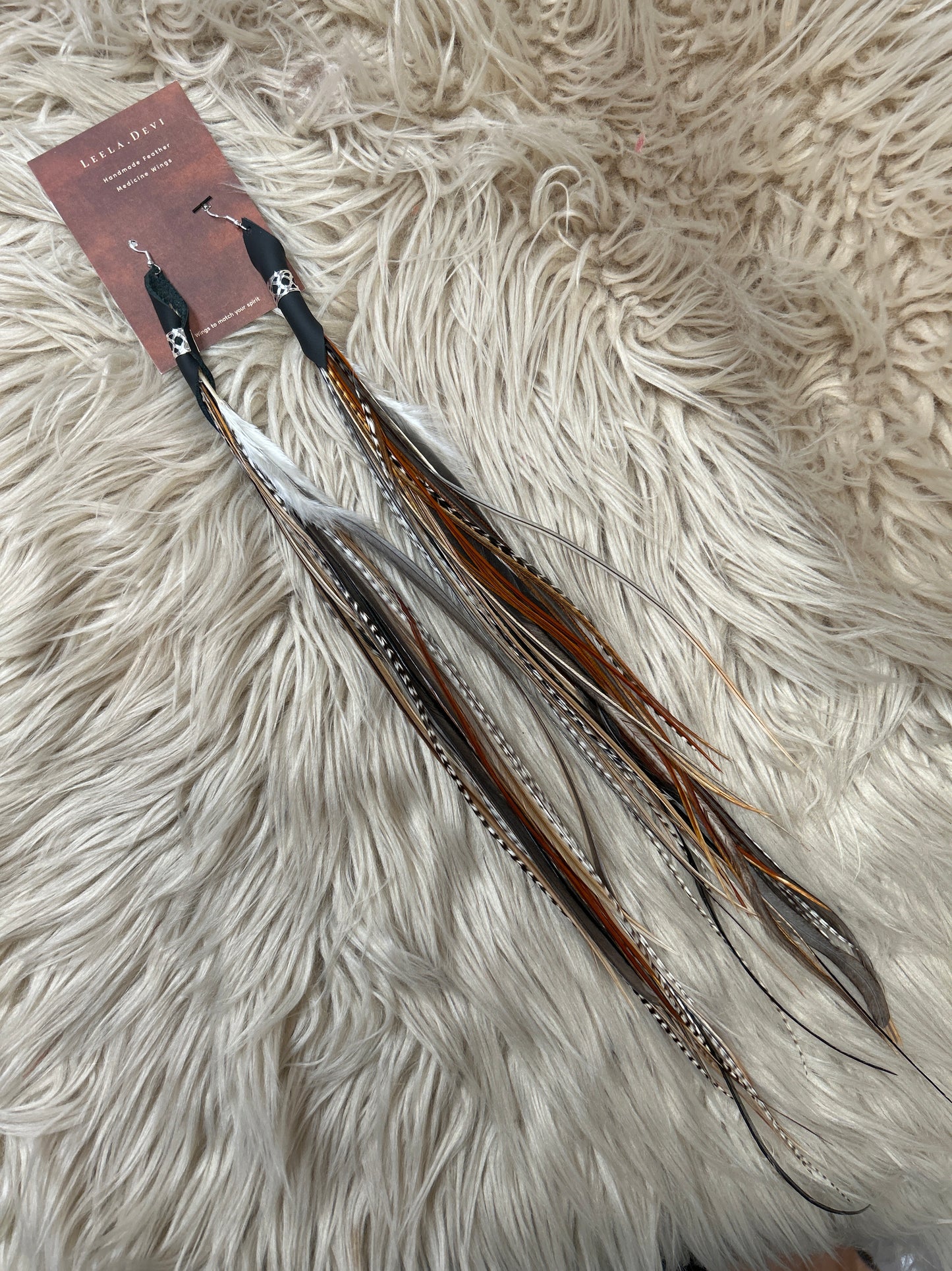 Feather Earrings - Long - 002