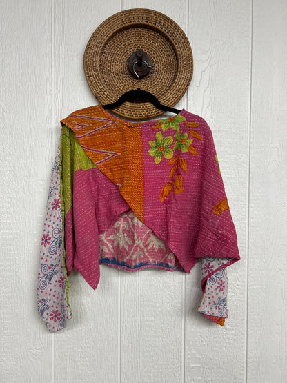 Pareo Kantha In Bloom Cropped Pullover 0326 063
