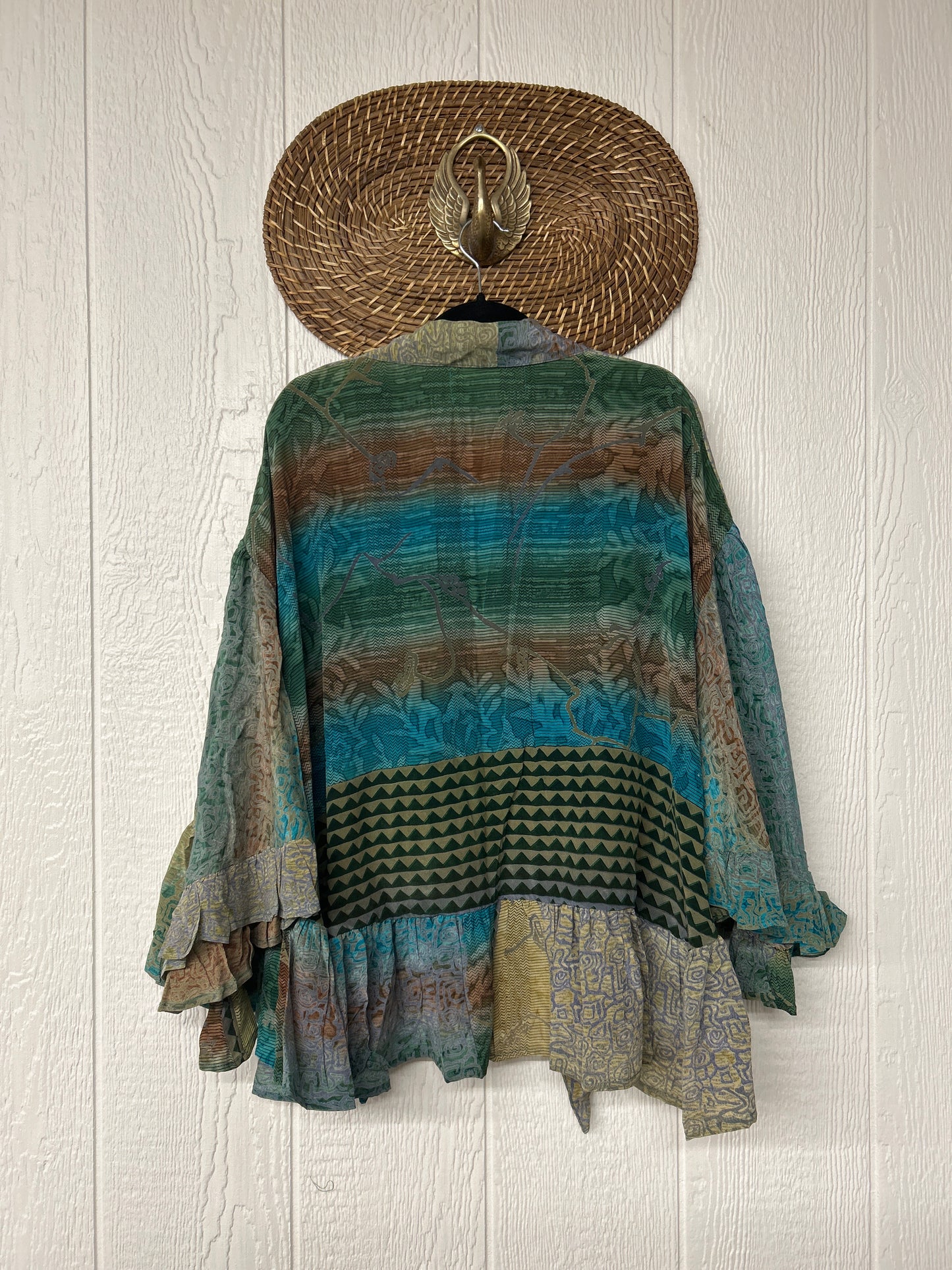 Crepe Sari Wild Rose Top 1225 191