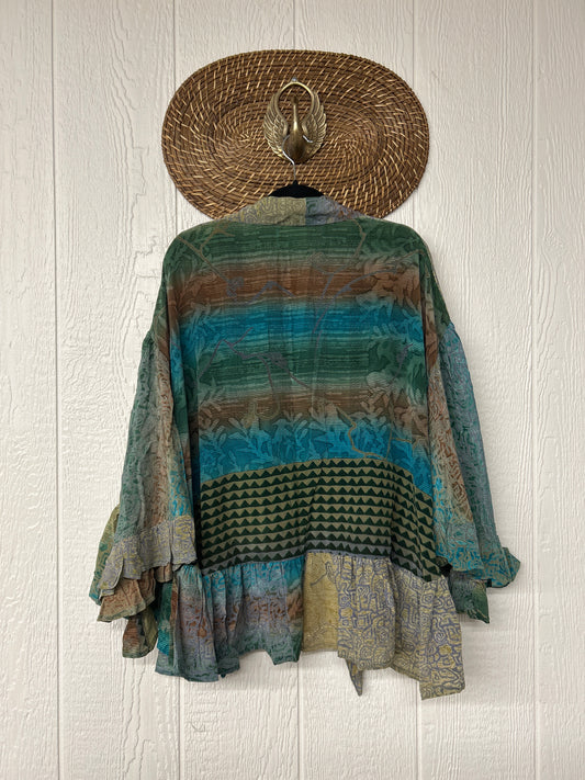 Crepe Sari Wild Rose Top 1225 191