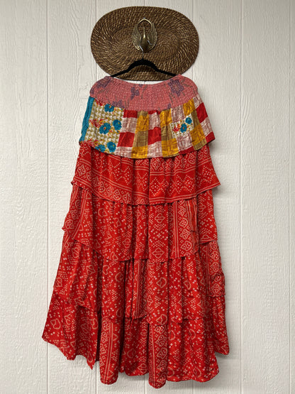 Rasgulla Sari Venus Ruffle Maxi 1125 011