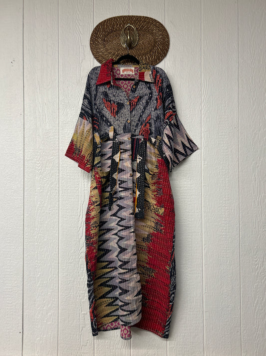 Pareo Kantha Gravity Duster Dress 0226 055