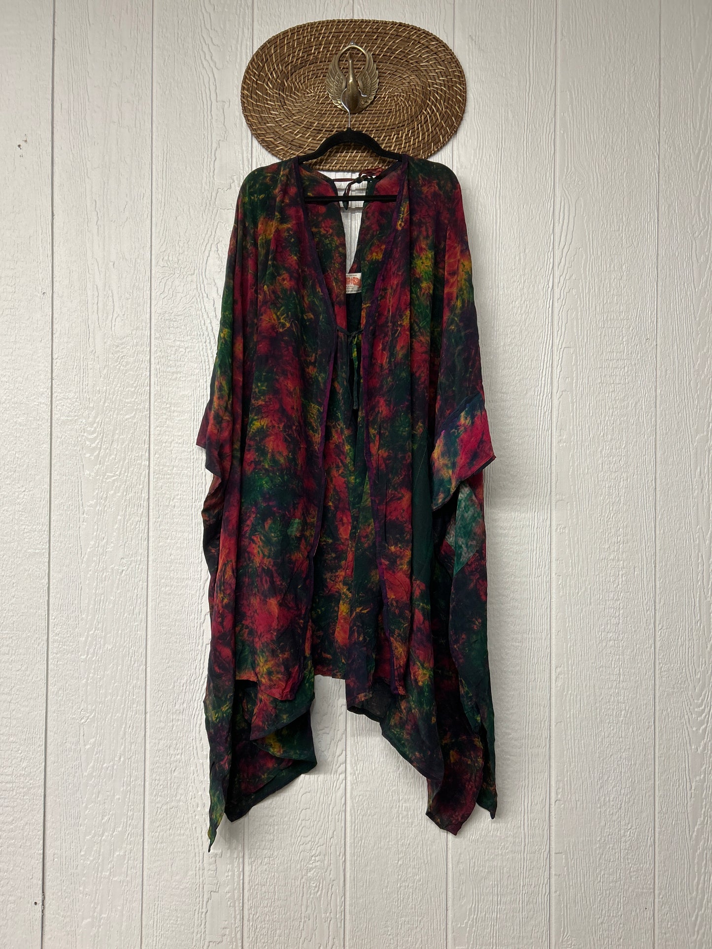 Crepe Sari Orchid Kimono 0626 033