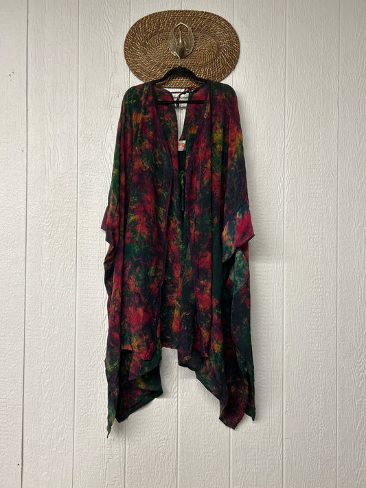 Crepe Sari Orchid Kimono 0626 033