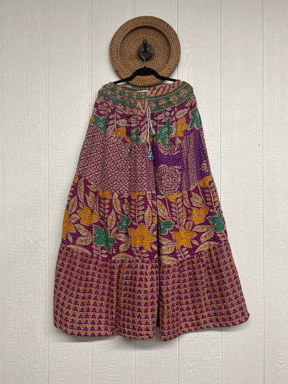 Pareo Kantha Lotus Maxi Skirt 0826 083