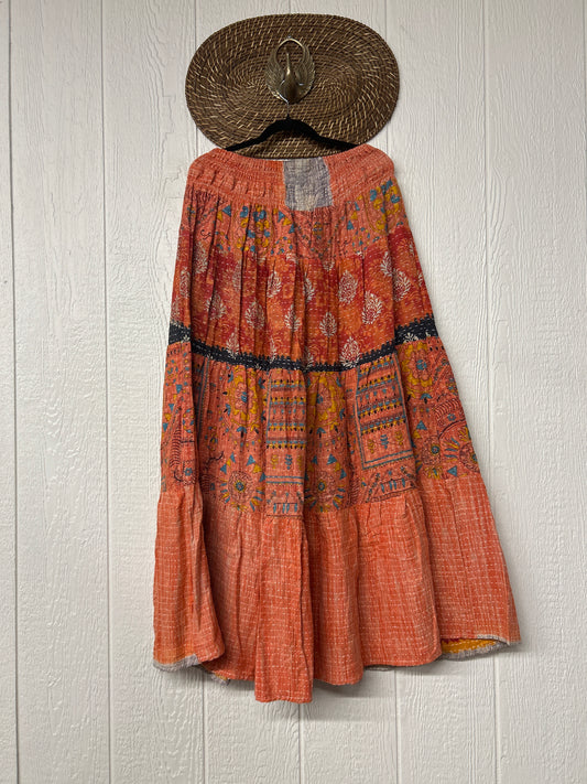 Pareo Kantha Lotus Maxi Skirt 0826 171