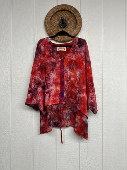Crepe Sari Hi Lo Butterfly Top 0726 103