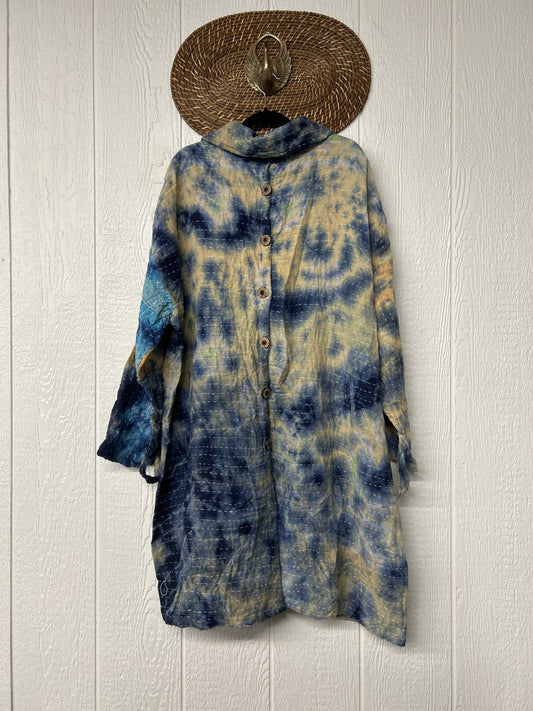 Aura Edit Koverlet Button Down Trench Coat 1026 041