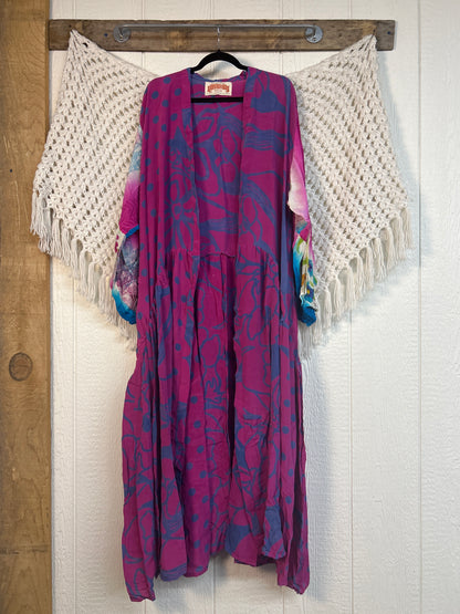 Crepe Sari Evermore Kimono 0326 002