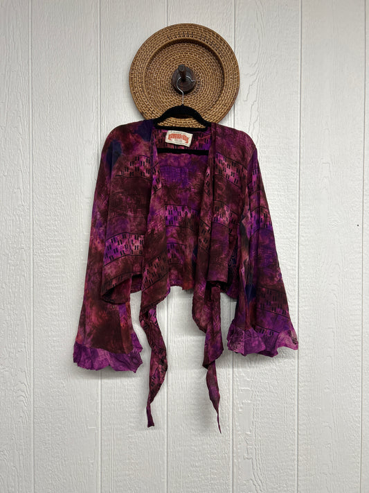 Crepe Sari Zeppelin Crop Shrug 0426 145