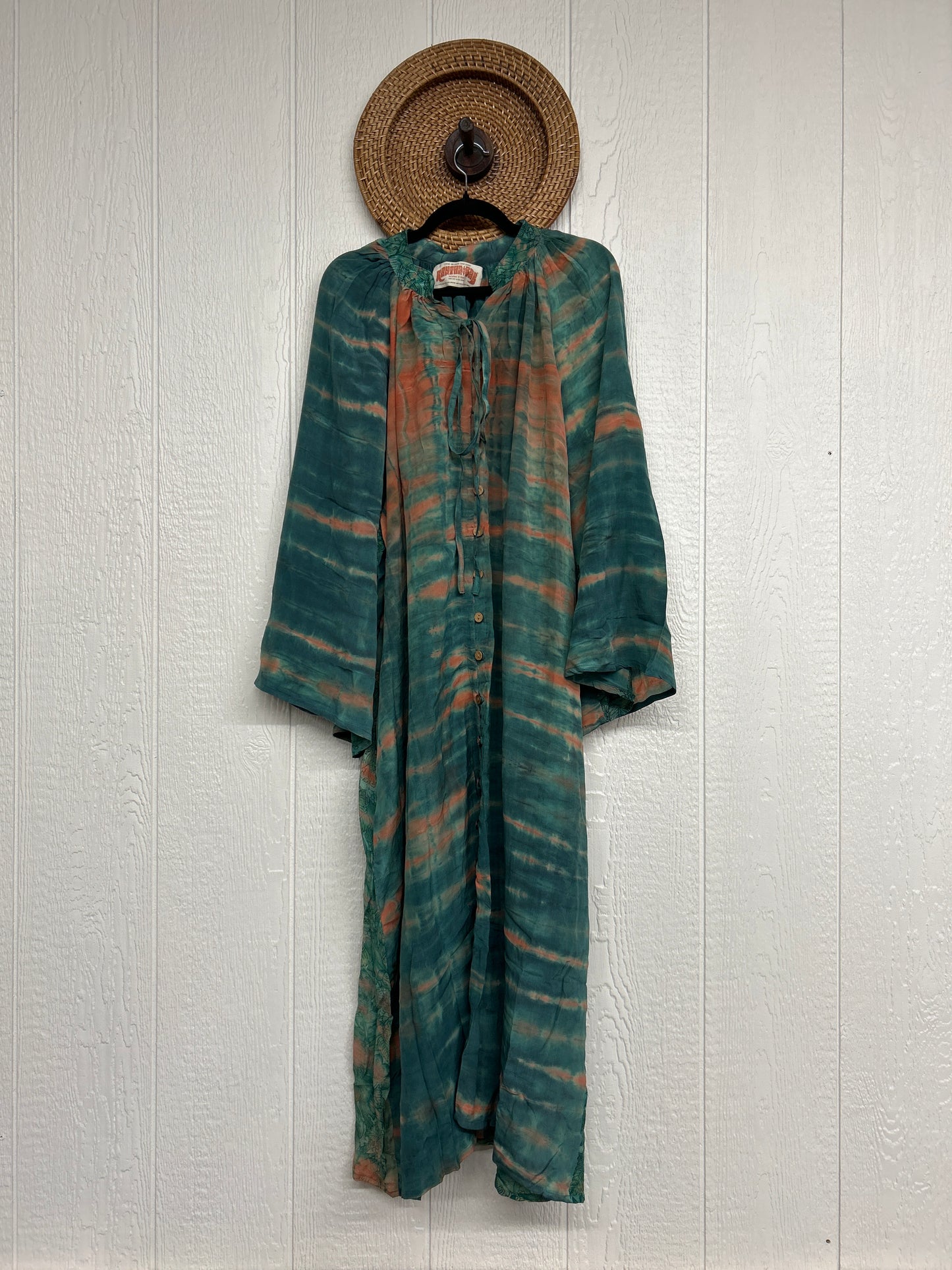 Crepe Sari Woodstock Duster Dress 0226 175