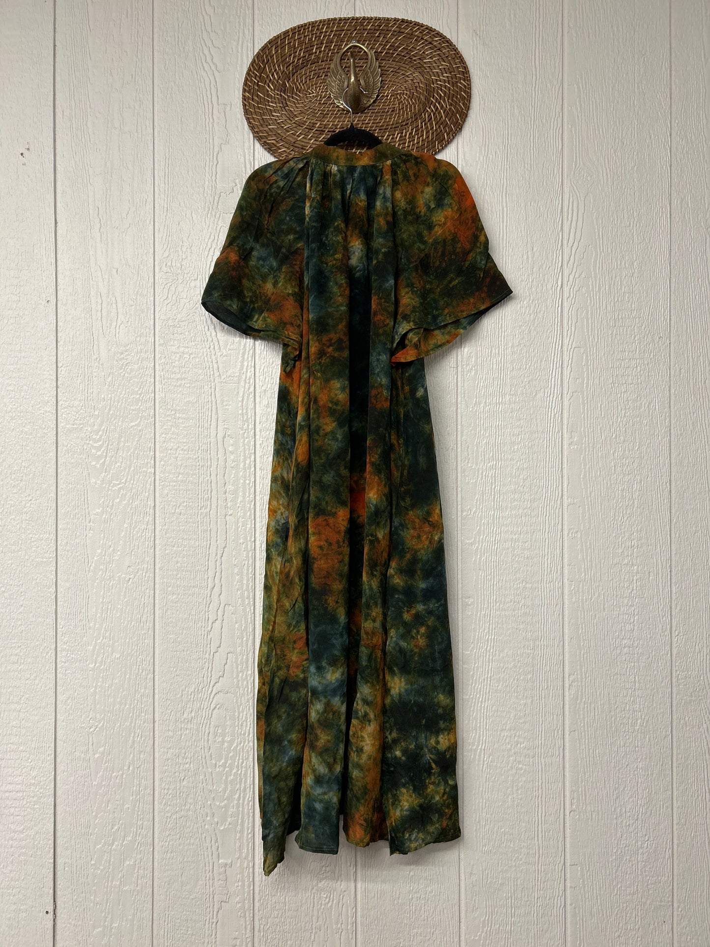 Crepe Sari Summer Woodstock Duster 0626 167