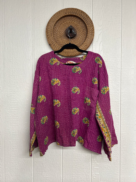 Pareo Kantha Wanderer Pocket Crop Top 0226 063