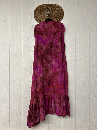 Crepe Sari Summer Dahlia Duster 0726 048