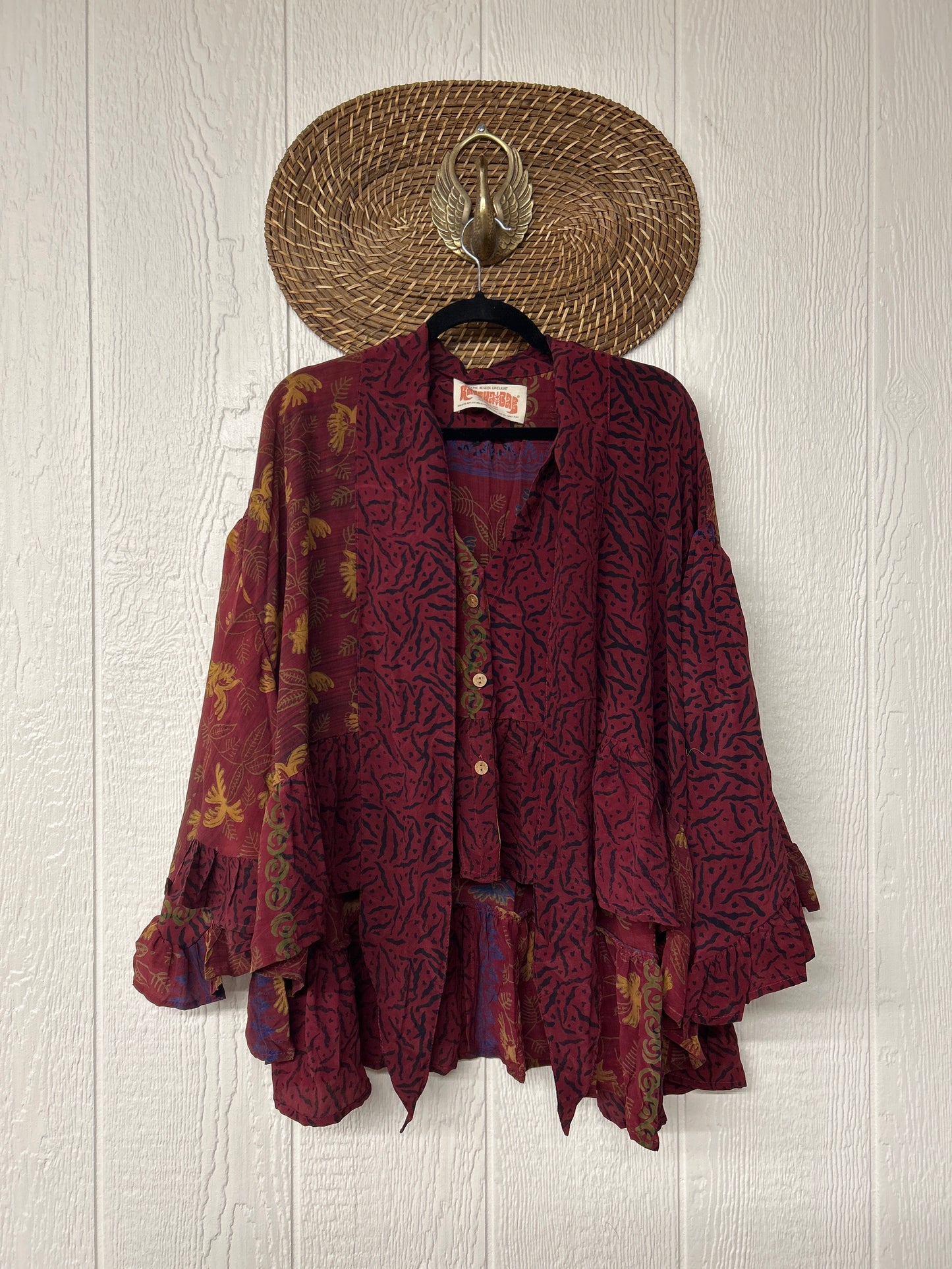 Crepe Sari Wild Rose Top 1225 190