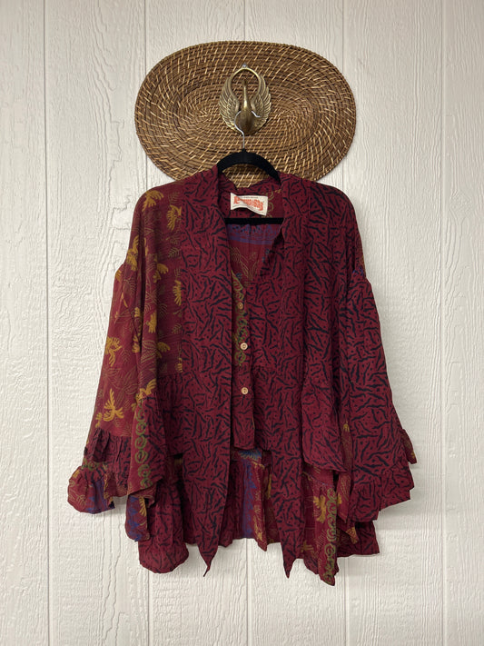 Crepe Sari Wild Rose Top 1225 190