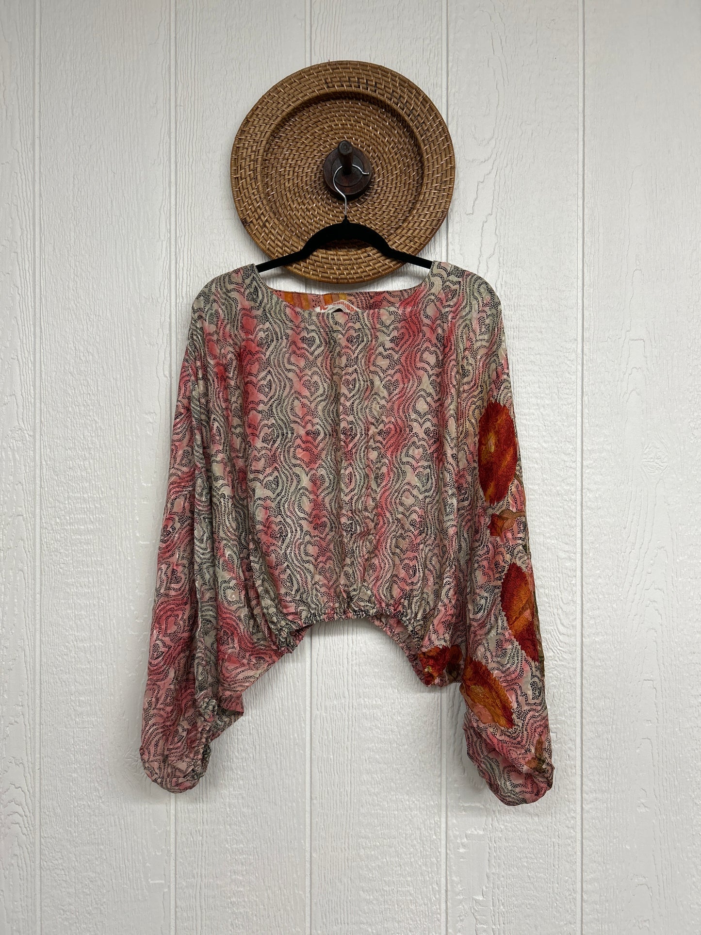 Crepe Sari Luna Crop Top 0126 099