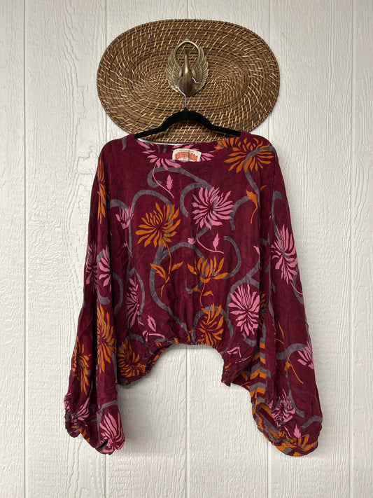 Crepe Sari Luna Crop Top 0526 029