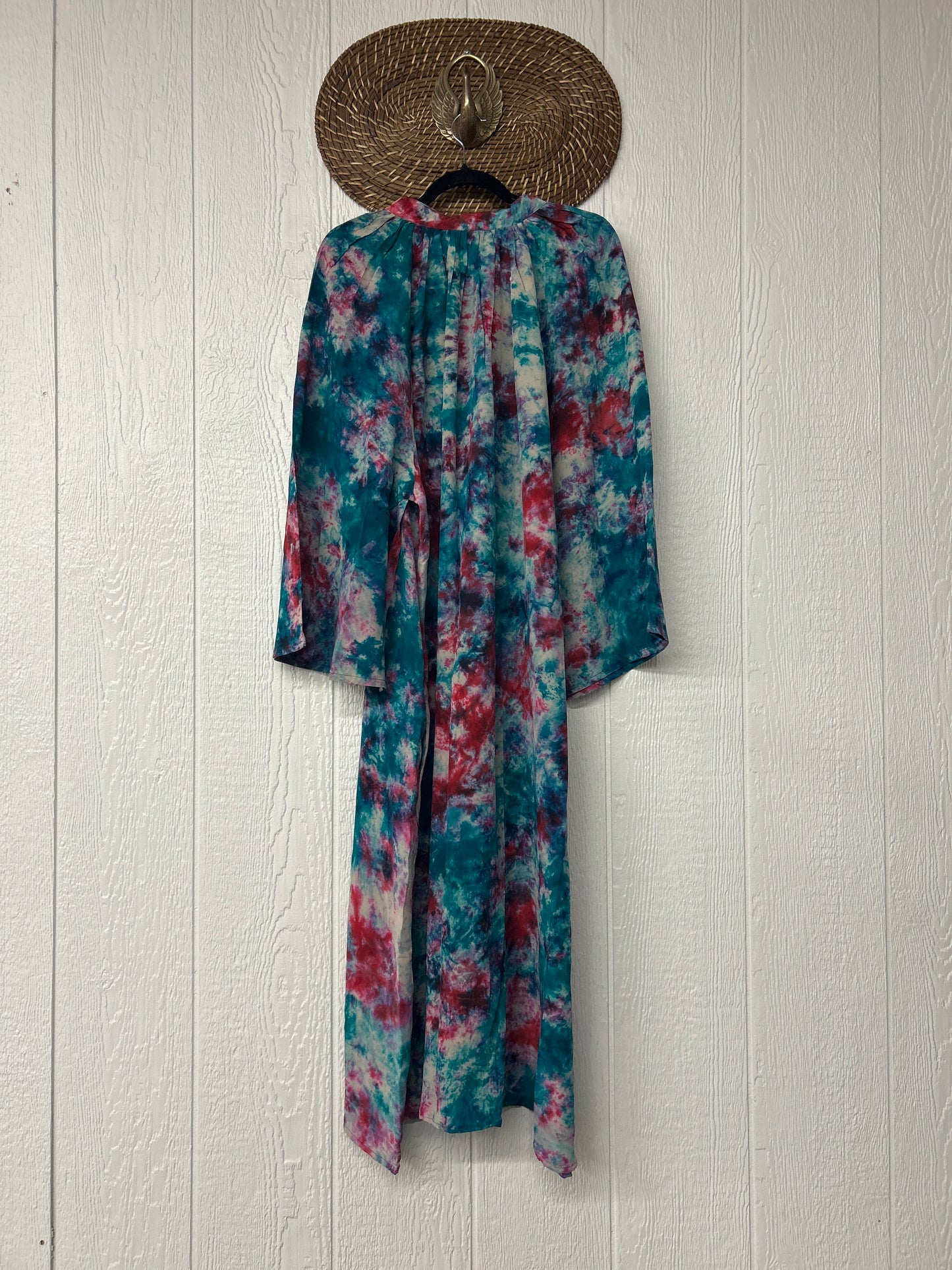 Crepe Sari Woodstock Duster Dress 0226 076