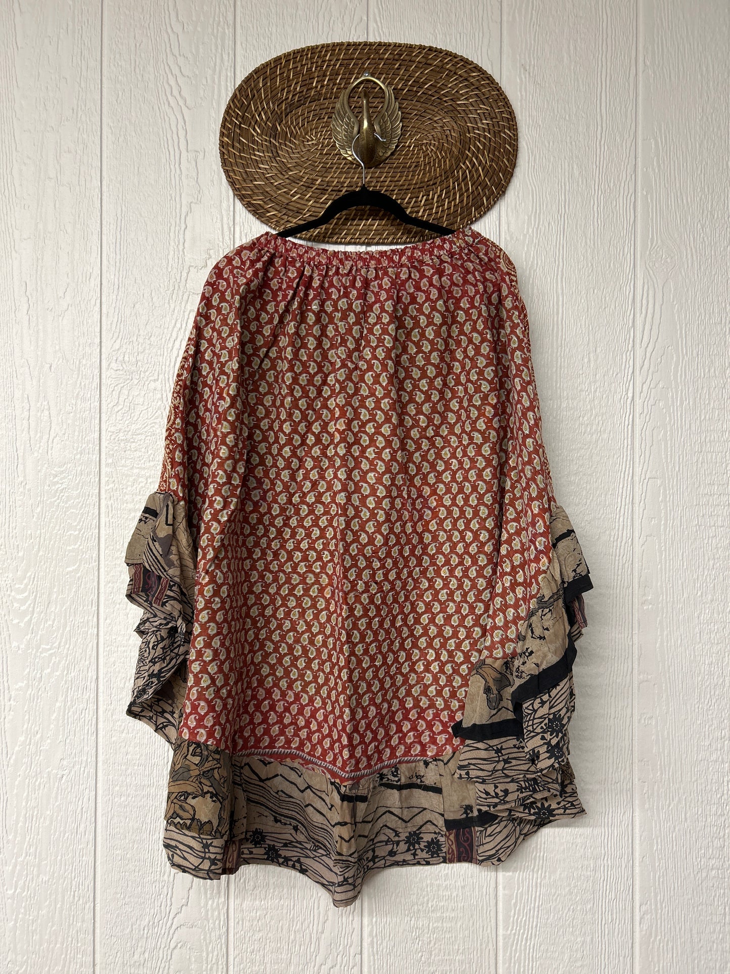 Pareo Kantha Wild Rose Skirt 0426 026