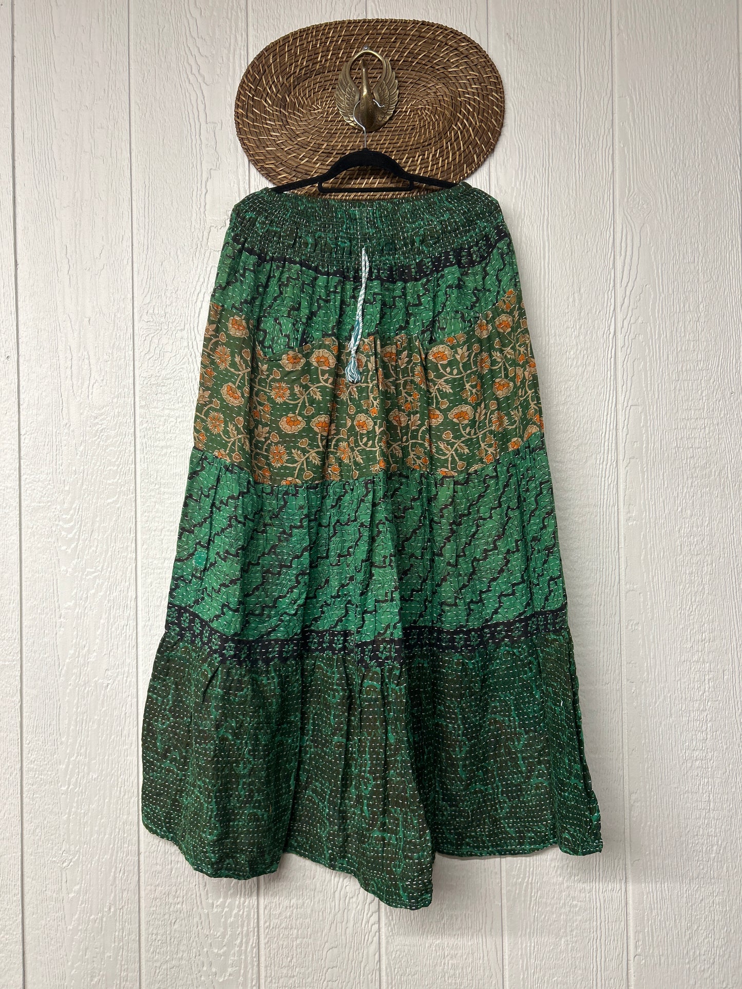 Pareo Kantha Lotus Maxi Skirt 0826 118