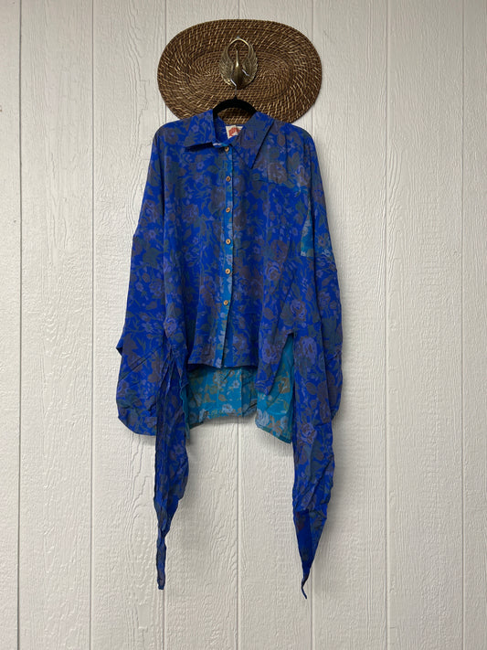 Crepe Sari Nirvana Button Down 1125 049