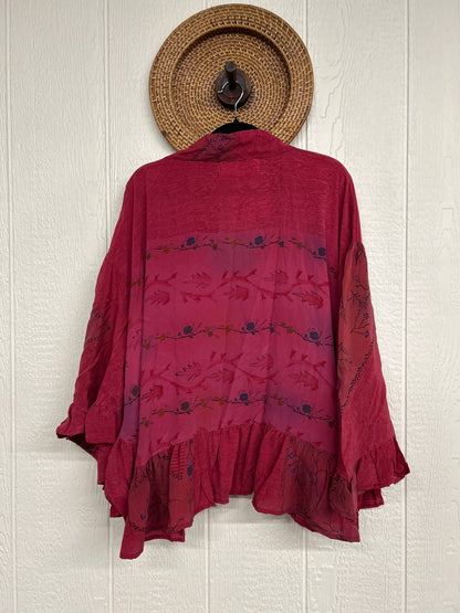 Crepe Sari Wild Rose Top 1225 036