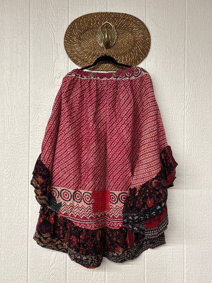 Pareo Kantha Wild Rose Skirt 0426 003